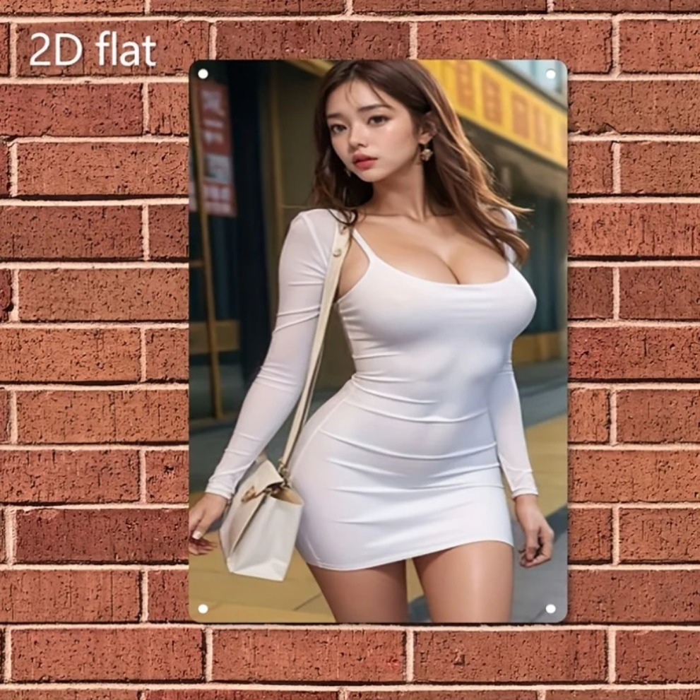 Asian Street Fashion Girls - HD Metal Duvar Sanatı Asya Sokak