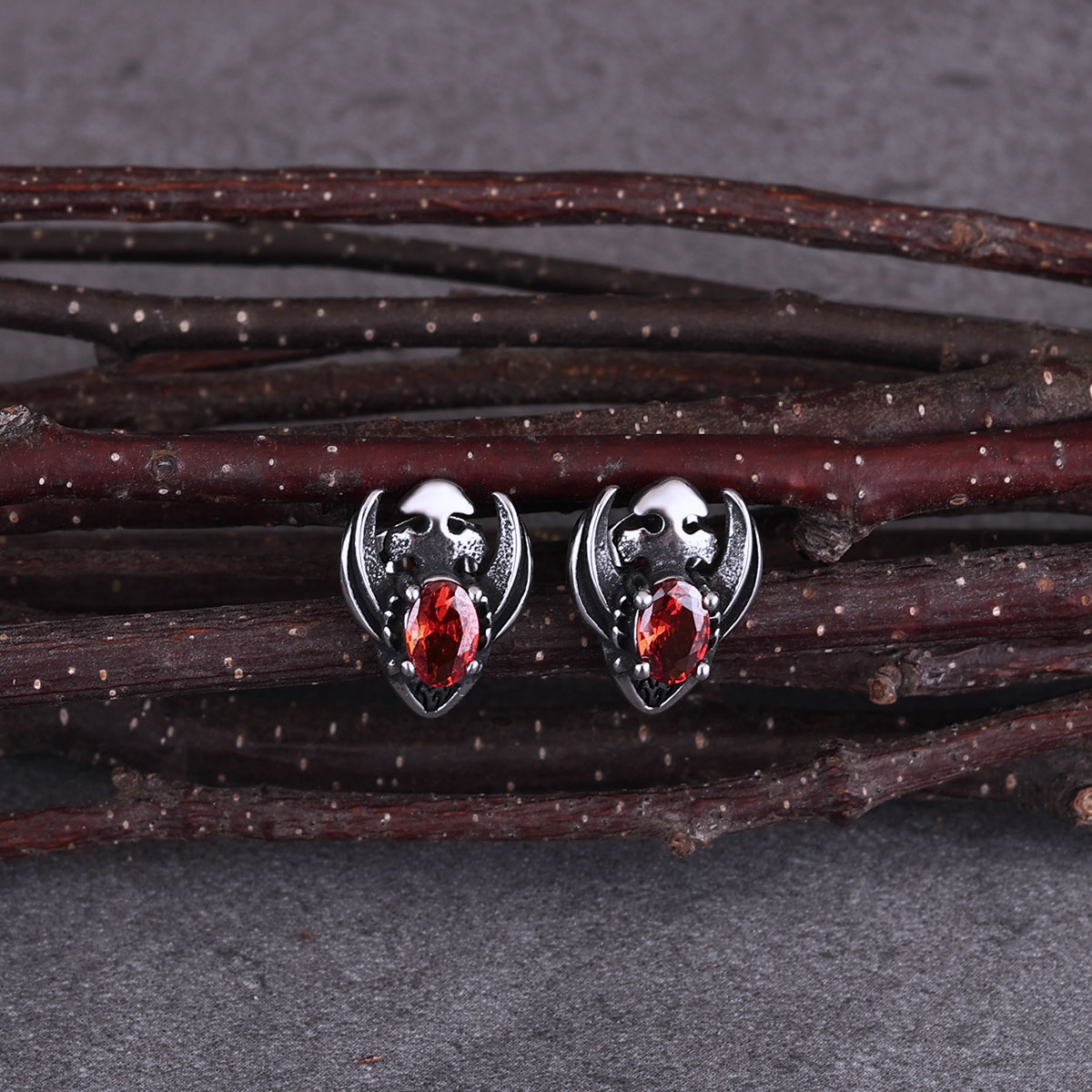 Street Fashion Earrings - Kişiselleştirilmiş uğur böceği moda paslanmaz çelik