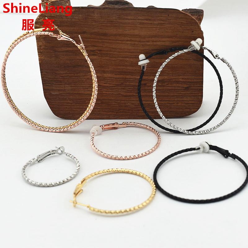 Street Fashion Earrings - Kadınlar için Klipsli Küpeler İnce daire