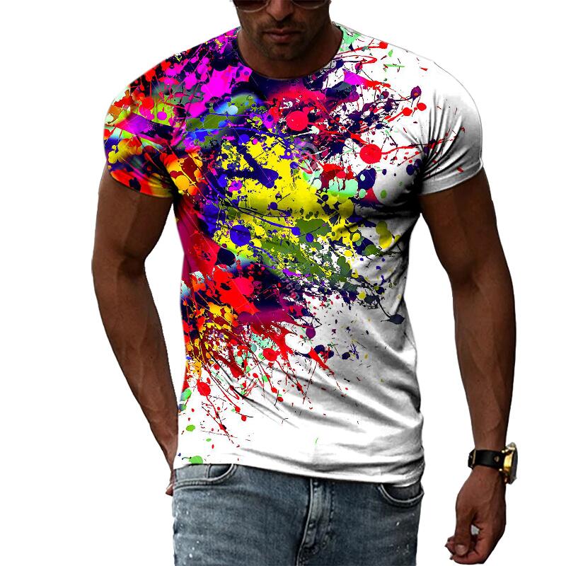 Street Fashion Hip Hop - Erkek Yaz Modası 3D Baskılı Grafik