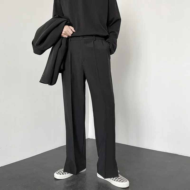 Street Fashion Baggy - Kore Modası Erkek Düz Bol Paça