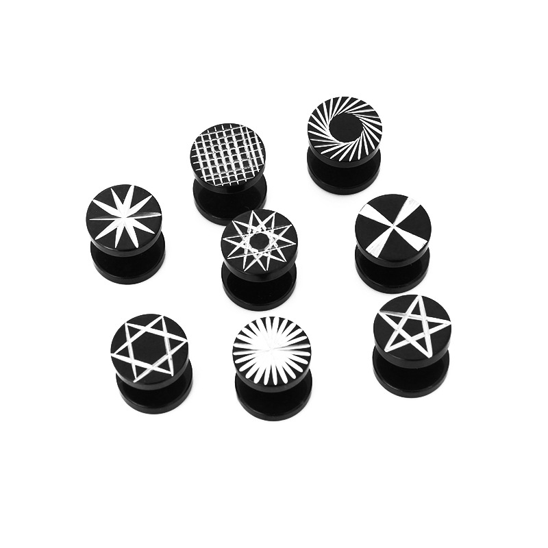 1 adet Sokak pop Punk Kadın er - Street Fashion Earrings incelemesi ve fiyatı