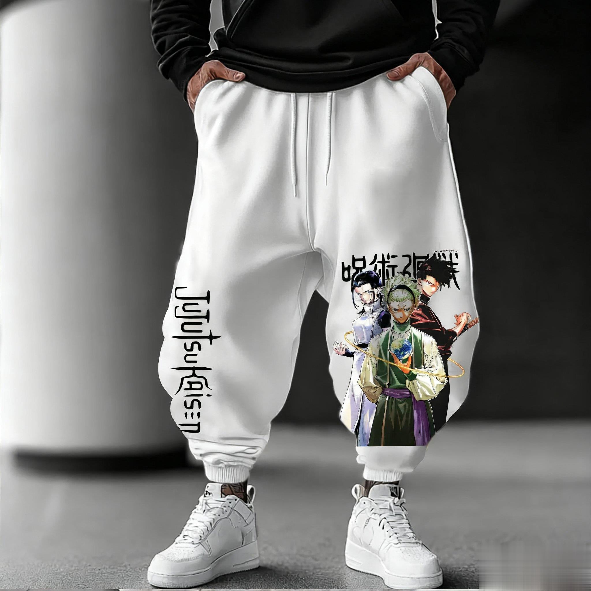 Jujutsu Kaisen Erkekler koşu p - Street Fashion Baggy incelemesi ve fiyatı