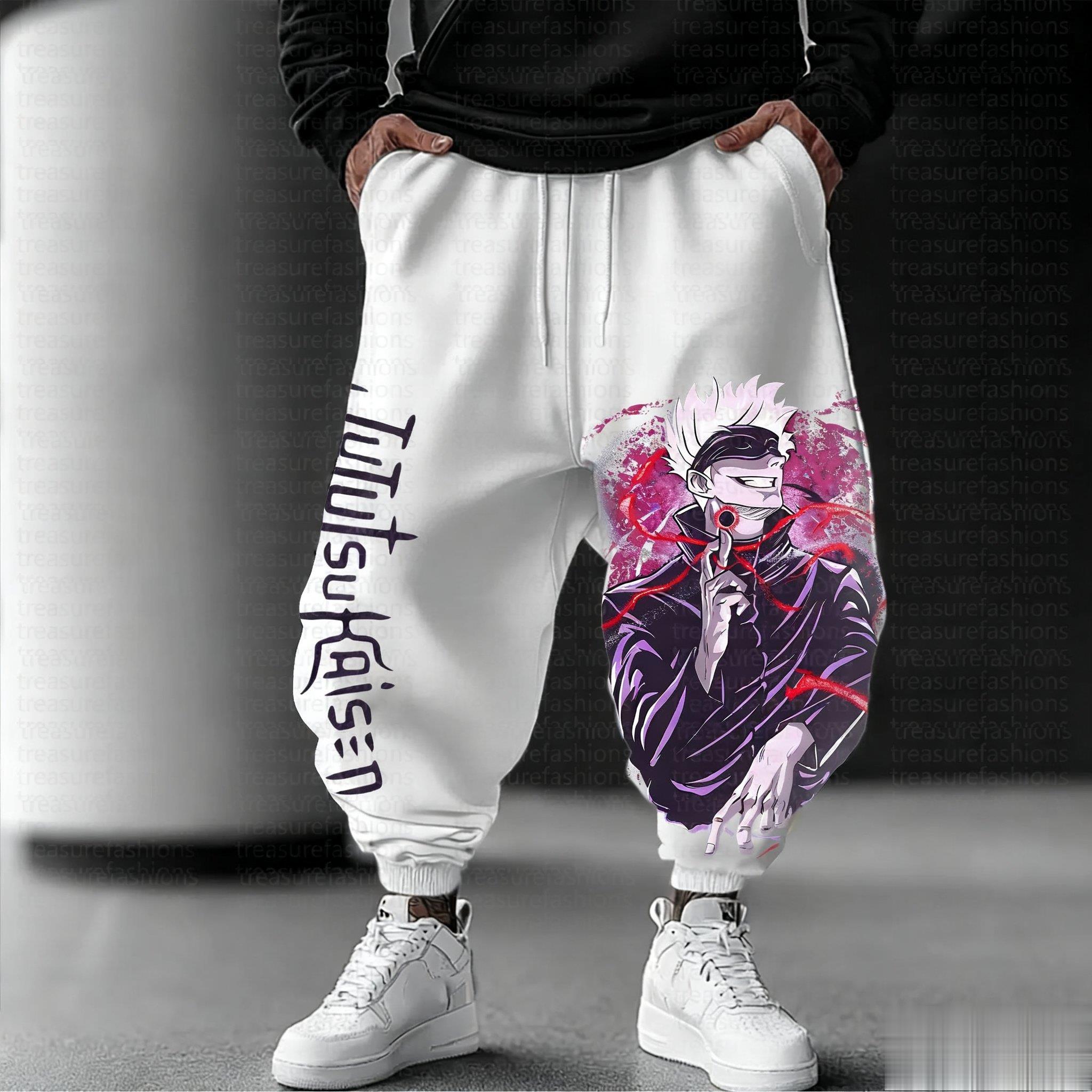 Jujutsu Kaisen Erkekler koşu p - Street Fashion Baggy incelemesi ve fiyatı