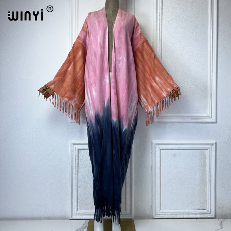WINYI kravat-boyalı kış püskül - Street Fashion Dubai incelemesi ve fiyatı