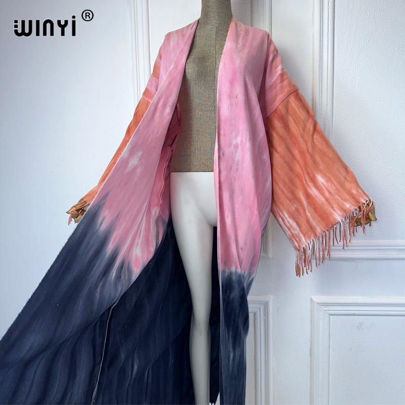 WINYI kravat-boyalı kış püskül - Street Fashion Dubai incelemesi ve fiyatı