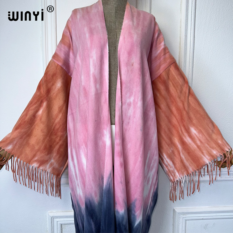 WINYI kravat-boyalı kış püskül - Street Fashion Dubai incelemesi ve fiyatı