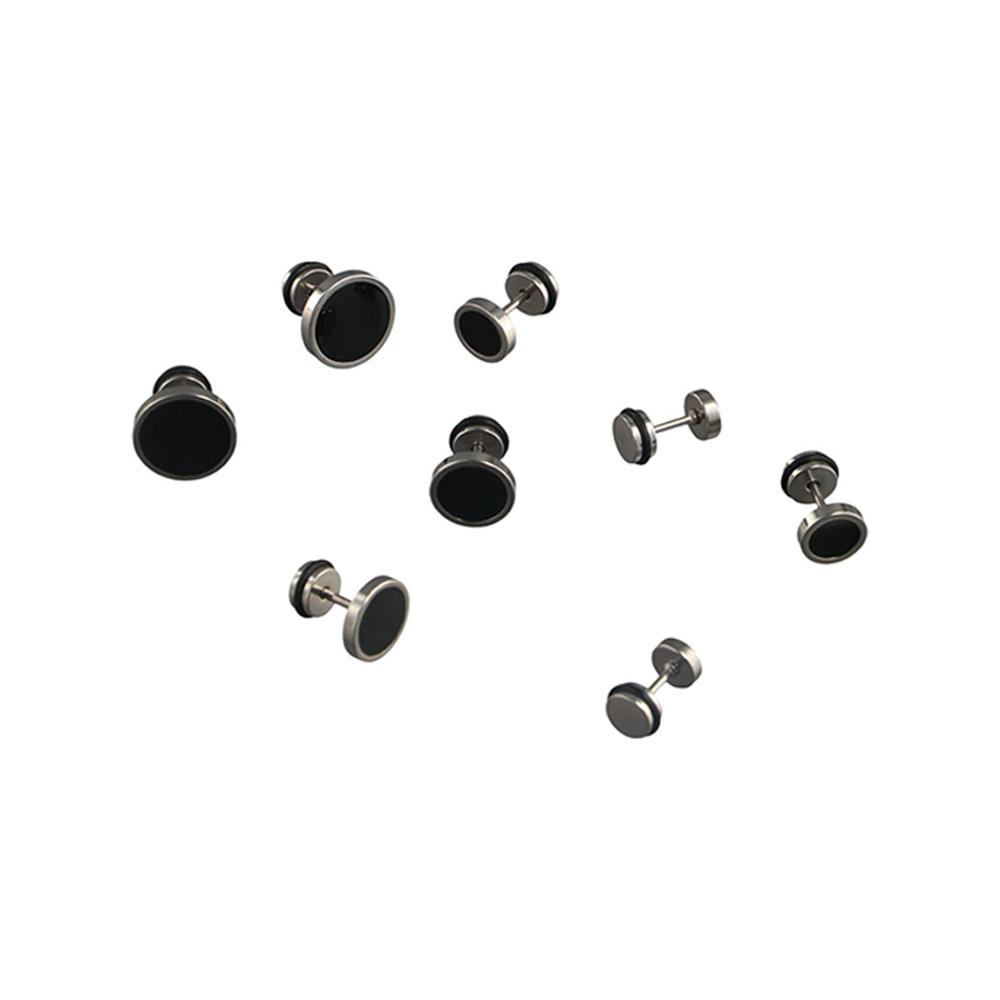 Kore Tarzı Yuvarlak Siyah Çivi - Street Fashion Earrings incelemesi ve fiyatı