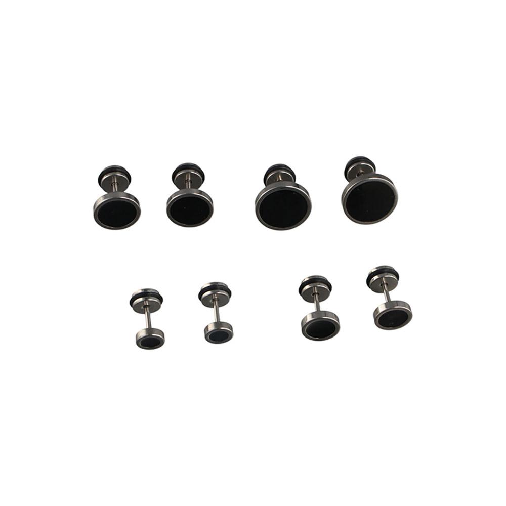 Kore Tarzı Yuvarlak Siyah Çivi - Street Fashion Earrings incelemesi ve fiyatı
