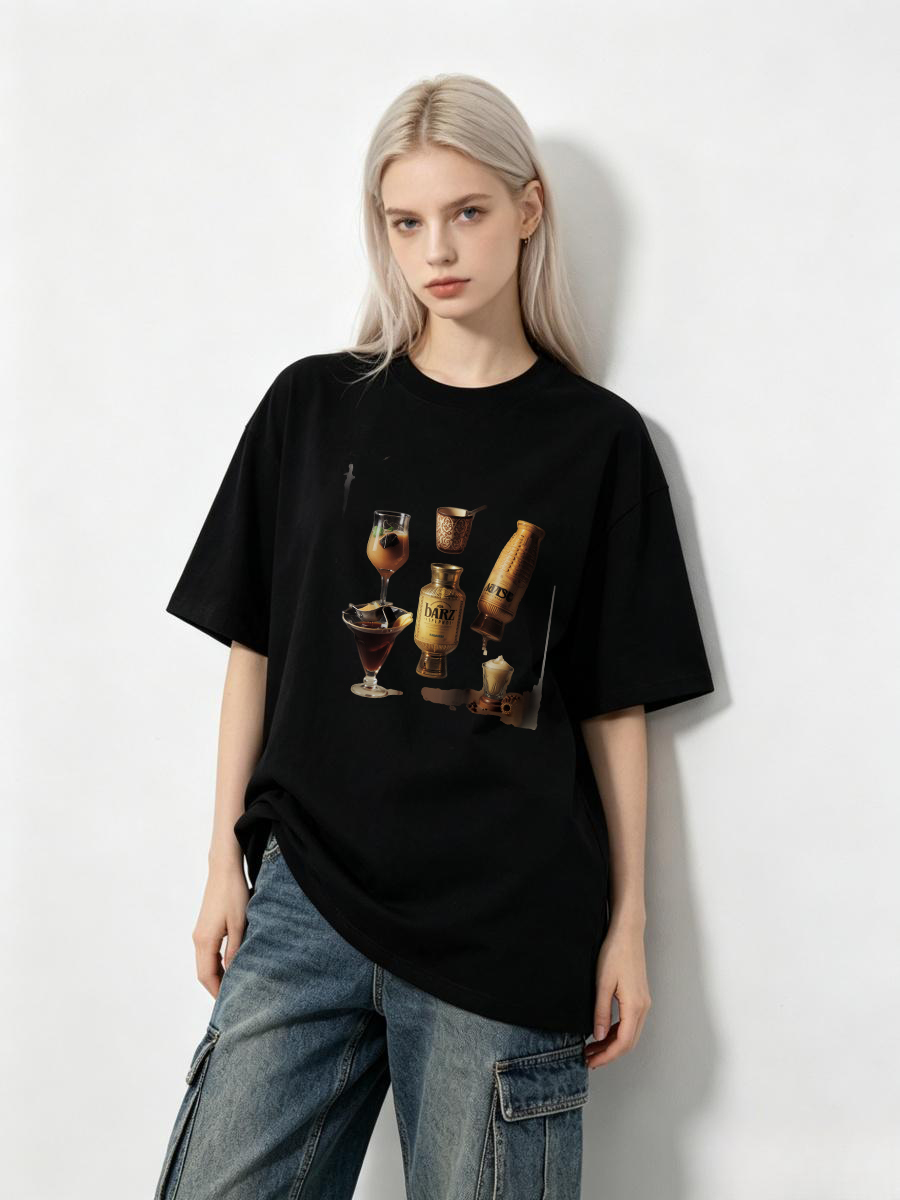 Tişörtler Japon Kanji Karakter - Japanese Street Fashion Female incelemesi ve fiyatı