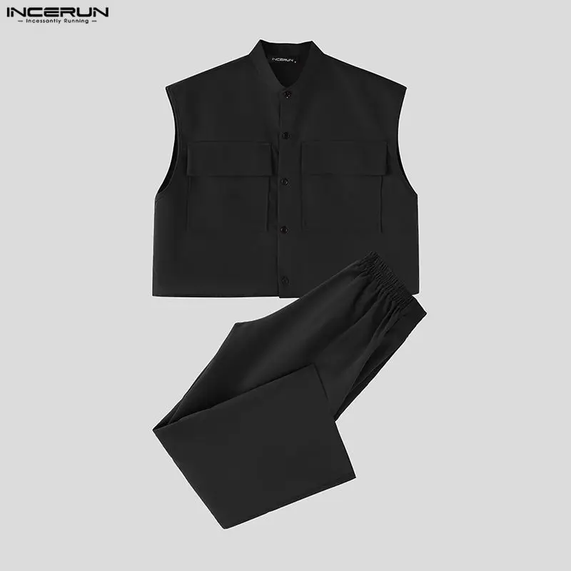 INCERUN Erkek Setleri Katı Kol - Street Fashion Us incelemesi ve fiyatı