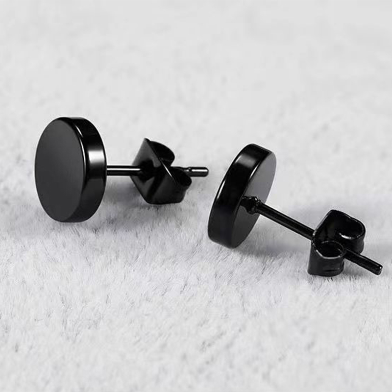 6 Pairs siyah Unisex küpe seti - Street Fashion Earrings incelemesi ve fiyatı