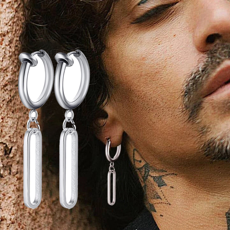 Moda paslanmaz çelik bıçak küp - Street Fashion Earrings incelemesi ve fiyatı