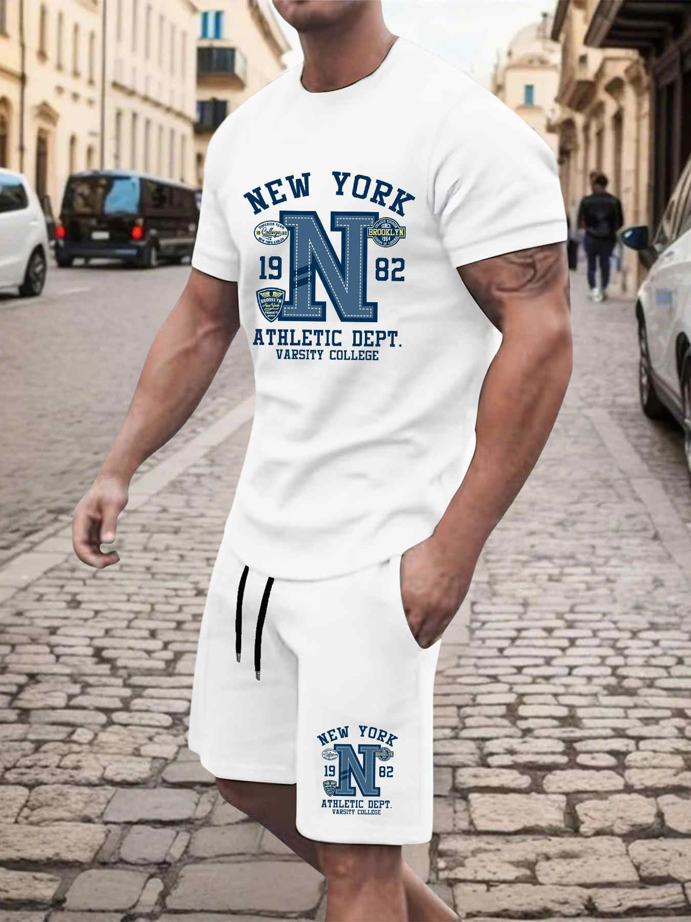 2025 Yeni Yaz Erkek Set Yüksek - Street Fashion New York 2025 incelemesi ve fiyatı
