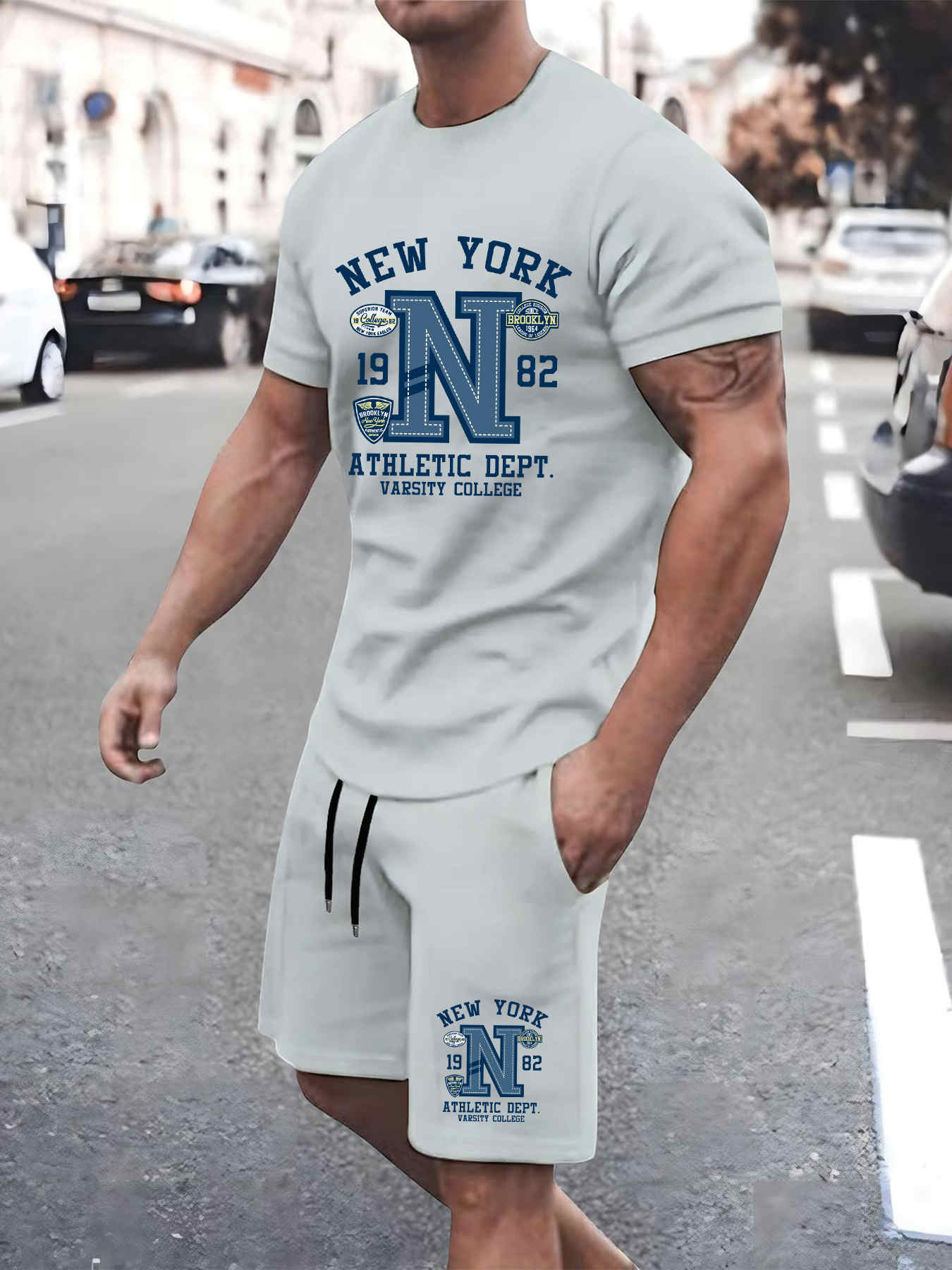 2025 Yeni Yaz Erkek Set Yüksek - Street Fashion New York 2025 incelemesi ve fiyatı