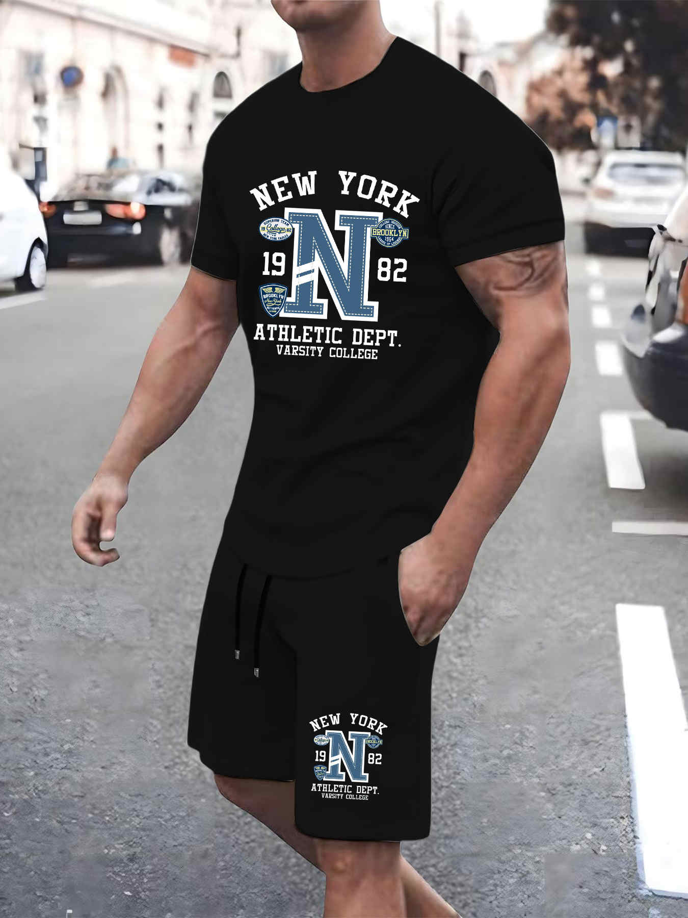 2025 Yeni Yaz Erkek Set Yüksek - Street Fashion New York 2025 incelemesi ve fiyatı