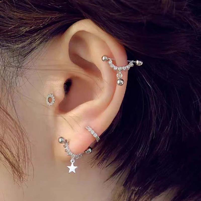 Seksi Trendy Zirkon Yıldız pie - Street Fashion Earrings incelemesi ve fiyatı