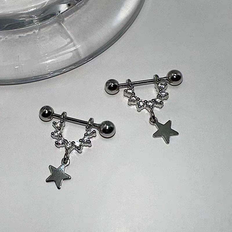 Seksi Trendy Zirkon Yıldız pie - Street Fashion Earrings incelemesi ve fiyatı