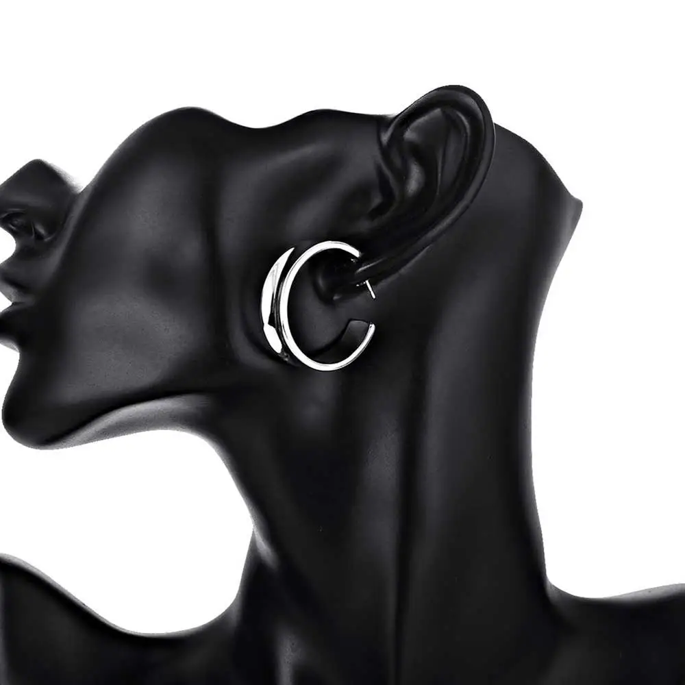 925 Ayar Gümüş Güzel Sokak tüm - Street Fashion Earrings incelemesi ve fiyatı