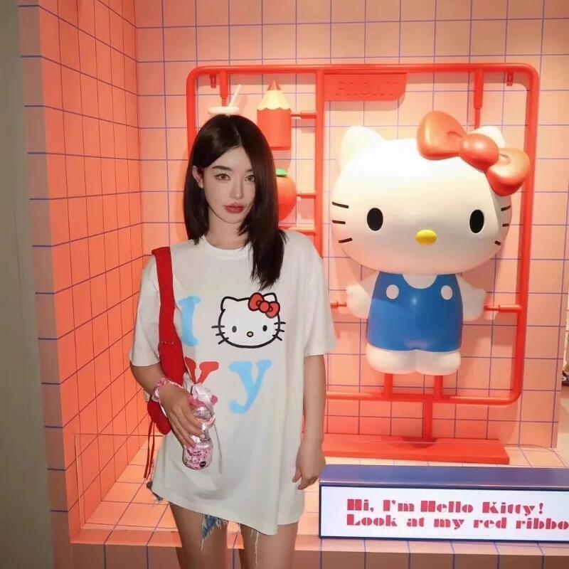 Kısa Kollu Sanrio Yaz Saf Pamu - Street Fashion Us incelemesi ve fiyatı