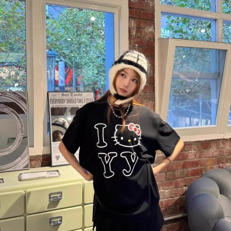 Kısa Kollu Sanrio Yaz Saf Pamu - Street Fashion Us incelemesi ve fiyatı