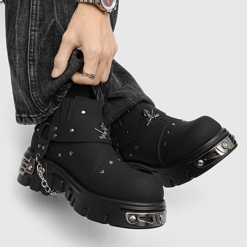 Rock Punk Metal Patchwork Moto - Street Fashion Punk incelemesi ve fiyatı
