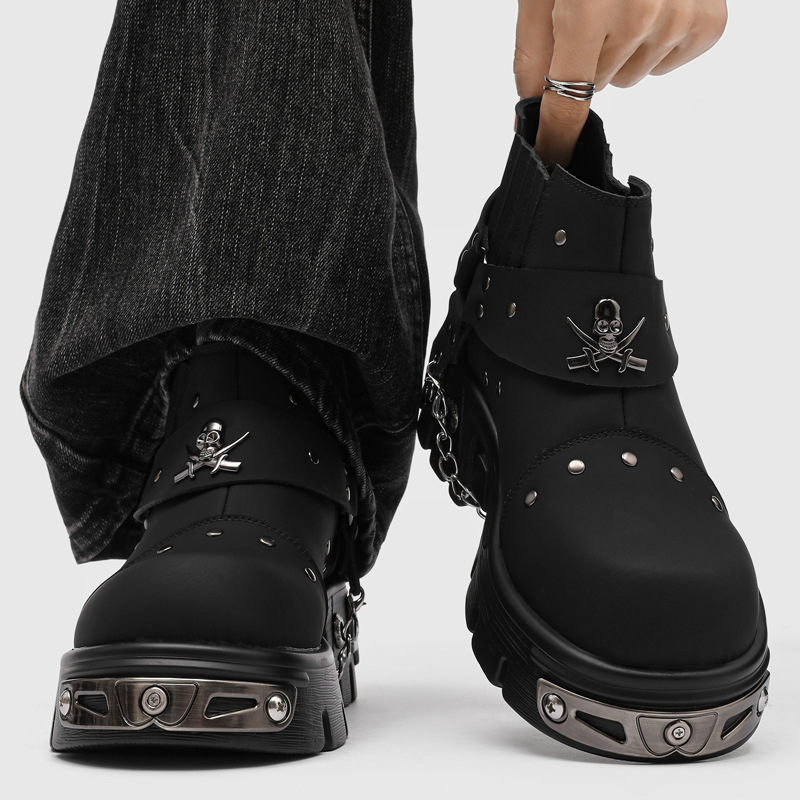 Rock Punk Metal Patchwork Moto - Street Fashion Punk incelemesi ve fiyatı