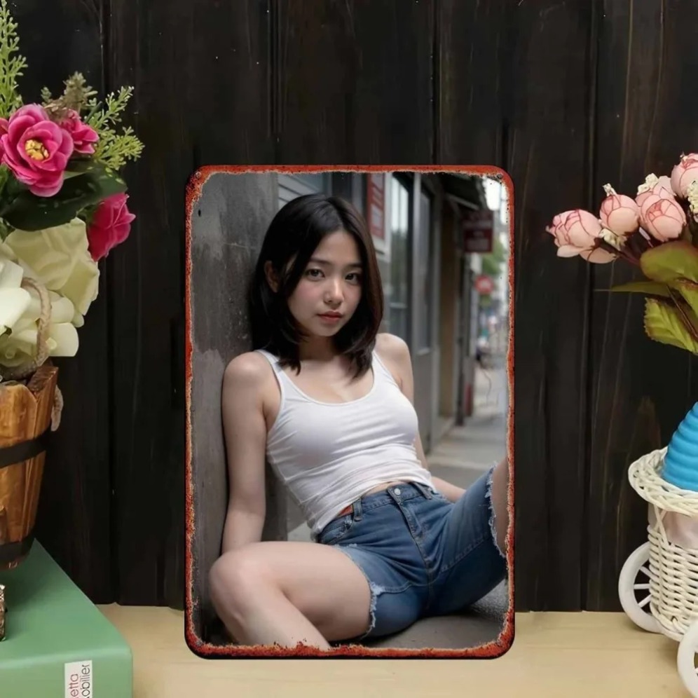 Yeni Trend HD Metal Duvar Sana - Asian Street Fashion Girls incelemesi ve fiyatı