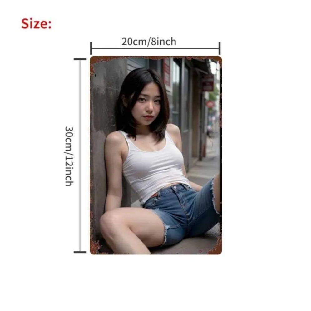 Yeni Trend HD Metal Duvar Sana - Asian Street Fashion Girls incelemesi ve fiyatı