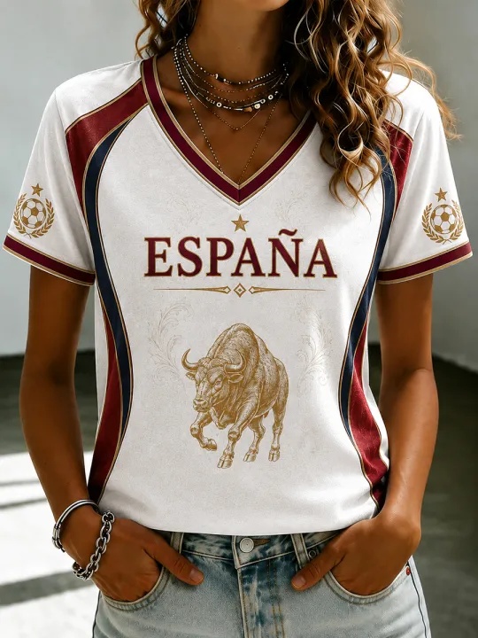 İspanya Futbol Taraftar Tişört - Street Fashion In Spain incelemesi ve fiyatı