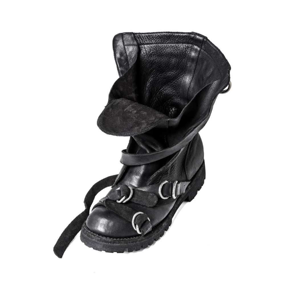 Erkek Deri Motosiklet Botları  - Street Fashion Punk incelemesi ve fiyatı